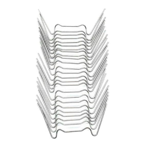 SharkTRUE Greenhouse Glazing Clips Stainless Steel W Type Clip Leaf Spring Clip Mini for Hanging Leaf Spring Clips Wire Fixing Clipes for Greenhouse Glass