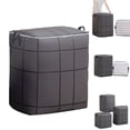 thumbnail image 1 of SharkTRUE Grey Checkered 180L Extra Large Clothes Storage Bin for Moving and Organization, 1 of 7
