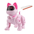 thumbnail image 1 of SharkTRUE Interactive Robot Cat Toy, Light Up with Music & Walking, Leash For Kids, 1 of 10
