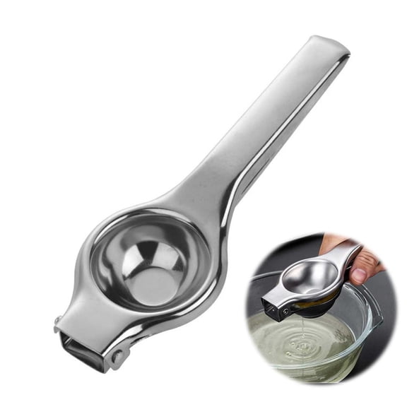 SharkTRUE Lemon Squeezer,Stainless Steel Lemon Squeezer Hand Citrus Juicer,Lemon Squeezer Manual Citrus Press Juicer,Easy to Clean Lemon Press Squeezer,Hand Juicer Squeezer for Seedless Juicing