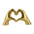 thumbnail image 1 of SharkTRUE Love Finger Modern Statue, Heart Ornaments for The Home, Heart Hands Sculpture for Bohemian Wedding Decoration, Living Room Shelf Sculpture Home Decoration for Valentines Day Gifts, 1 of 9