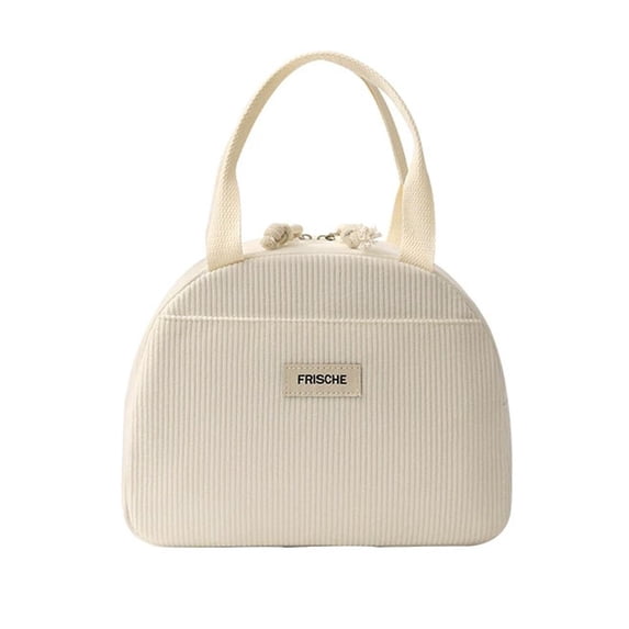 SharkTRUE Lunch Bag for Women Men Cute Corduroy Lunch Tote Bags Reusable Insulated Lunch Insulated Cooler BoLarge for Work Capacity