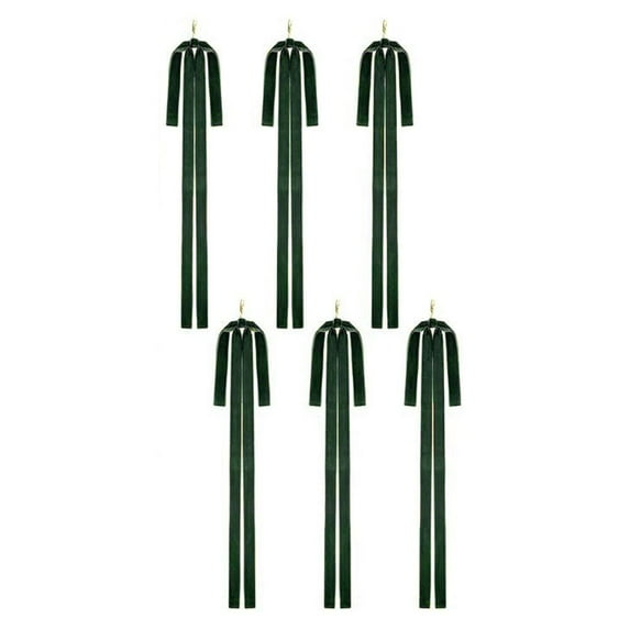 SharkTRUE MANYUN 6 Velvet Christmas Swag Bow 19.5x9.8 Inch, Rustic Long Velvet Bows Ornaments for Wreath, Garland, Swag, Staircase, Fireplace, Vintage Christmas Tree Topper Bow for Xmas Decorations