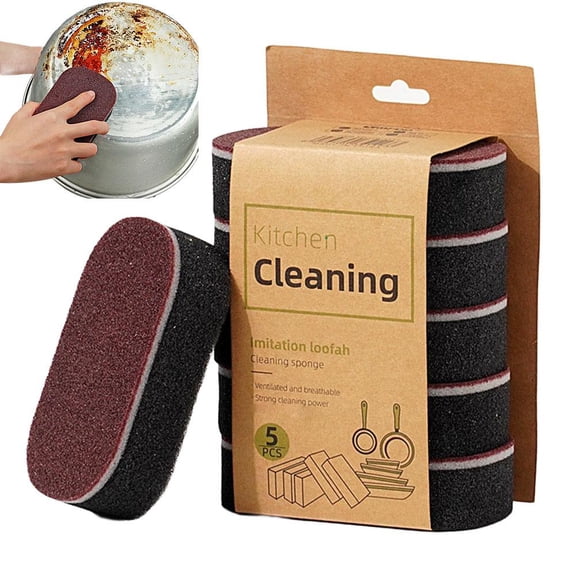 SharkTRUE Magic Sponges Cleaning Eraser, MultiFunctional Household Kitchen Dish Sponge, Heavy Duty Thicken Double Sided Dishes Cleaning Brushes, for Furniture, Bathroom, Bathtub,Sink,Floor,Baseboard