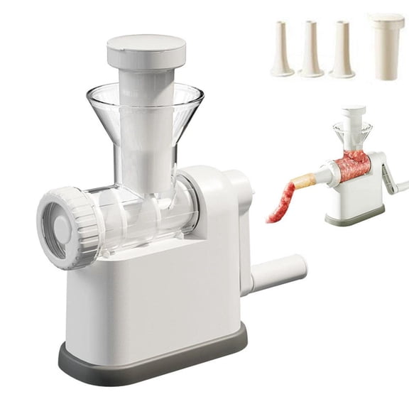SharkTRUE Manual Sausage Stuffer Maker, Home Use Sausage Filling Machine, Sausage Maker HandCranked Tool for Homemade Sausages & Salami