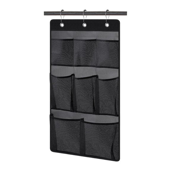 SharkTRUE Mesh Shower Caddy, 8 Pockets Hanging Shower Organizer with Quick Drying Mes