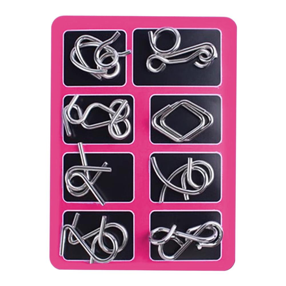 Reverse Thinking Puzzles – 24 Casse-tête Métalliques Interdépendants – En Poche – Développe Logique, Coordination Et QI – Cadeau Défi Pour Adultes Et Enfants