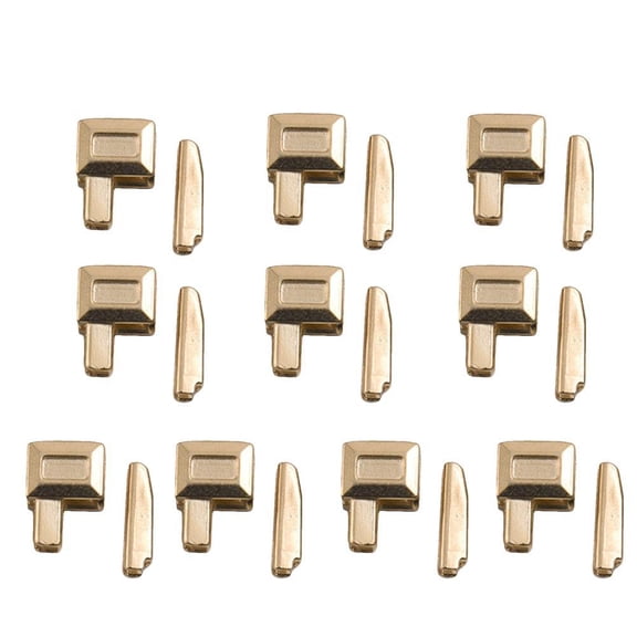 SharkTRUE 10 Pcs Metal Zipper Insertion Pin Universal Zipper Repair Kit Replacement Coat/ Zip Slider Replacement Zip Fix, Ail Pin Repair, ZipperSocket for Metal ZipperRepair ZipSewing DIY