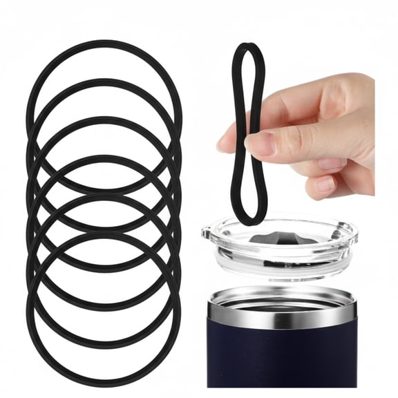 SharkTRUE Mug Replacement Seals - 10-Pack Silicone Lid Gaskets for Leak Proof 16oz/20oz Travel Cups