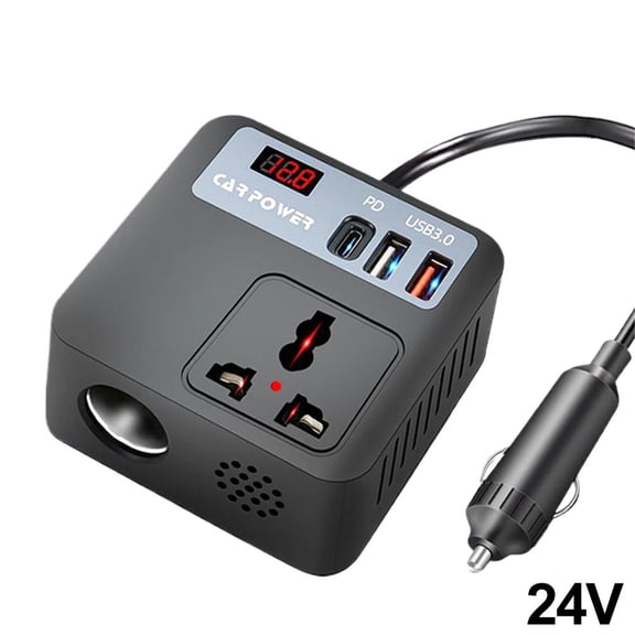 SharkTRUE Newest Car Inverter V V To V Cigarette Lighter QC Fast Charging USB Car Protection c V Overload