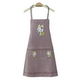 thumbnail image 1 of SharkTRUE Oilproof Cartoon Aprons Women Kitchen Apron Cooking Baking BBQ With Pocket, 1 of 9