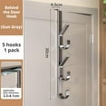 thumbnail image 1 of SharkTRUE Over The Door Hooks, Heavy Duty Carbon Steel Door Hanger Over Door Coat Hooks for Bedroom Coats Hanging, Clothes, Towel, Hats, Bags, 1 of 9