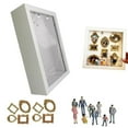 thumbnail image 1 of SharkTRUE Personalized Memory Display Case - DIY Mini Museum Shadow Box with Gold Frames for Family Photos, 1 of 10