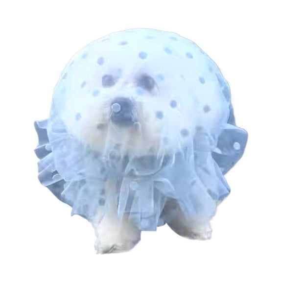 SharkTRUE Pet AntiScavenging Muzzle, Breathable Mesh NoEat Headgear for Dogs and Cats, Adjustable & QuickRelease, Prevents Eating Foreign Objects Outdoors (Blue, SML