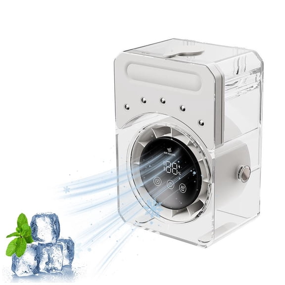 SharkTRUE Portable AC Fan, Mini Desktop Humidifier Fan Conditioners, Effective Compact Cooling Equipment, withQuick Cold Result and Wide Area Wind Distribution, for Car, Room, Office & Camping