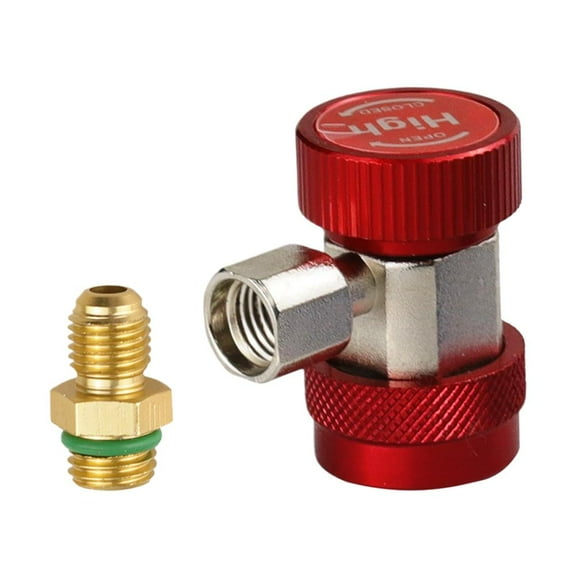 SharkTRUE RA Refrigerant Adapter Fitting Kit, Quick Connect for Automotive AC & HVAC, Adjustable Freon Charging Hose with Safety Valve, AC Pro Recharge Kit