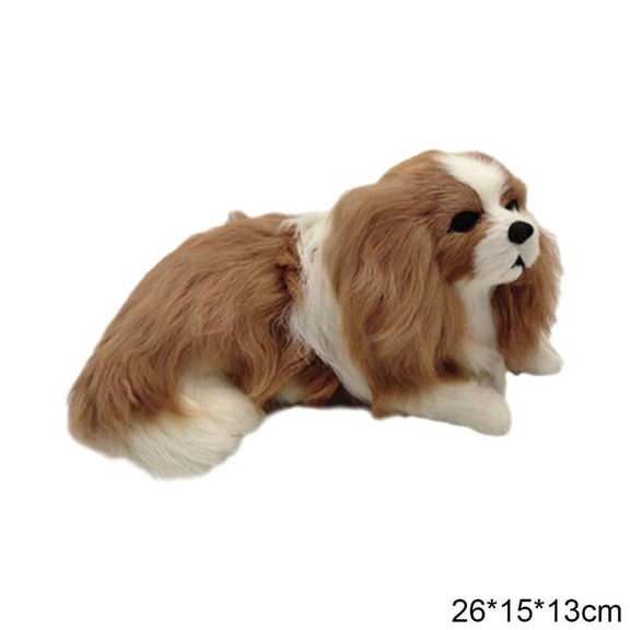 SharkTRUE Realistic Charlie Dog Plush Toy Stuffed Animal Soft Cute Gift PetKid