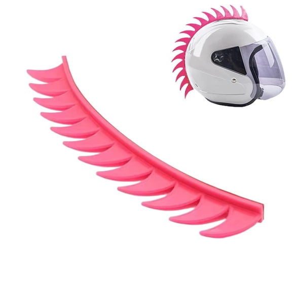SharkTRUE Reflective Spike Helmet Sticker  – Cut-to-Fit Rubber Visor Decal for Motorcycle Bike Safety