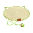 thumbnail image 1 of SharkTRUE Round Cat Scratcher Mat,16.9inch Natural Cotton Rope Cat Scratching Mat with Ball Toy,Cat Scratch Furniture Protector for Wall Floor Couch Carpets Sofa, 1 of 9