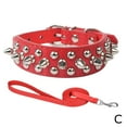 thumbnail image 1 of SharkTRUE Spiked Dog Collar with Mushroom Rivets, Soft PU Leather Adjustable Pet Collar with Studded Protection for Small Medium Large Dogs, Anti-Bite Outdoor Puppy Neckband, 1 of 9