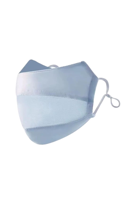 Sun Protection Face Mask for Outdoor Activities, UPF50+ Ice Silk Cooling Breathable Full Coverage Adjustable Ear Straps, 9x6 Inch