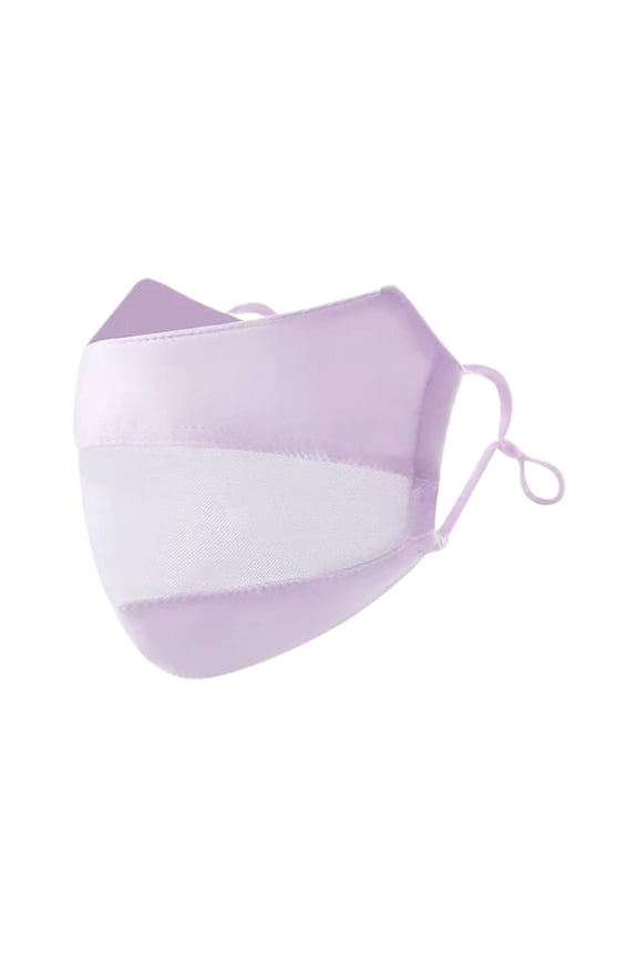 Sun Protection Face Mask for Outdoor Activities, UPF50+ Ice Silk Cooling Breathable Full Coverage Adjustable Ear Straps, 9x6 Inch