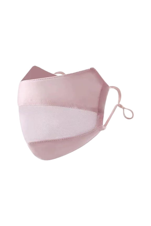 Sun Protection Face Mask for Outdoor Activities, UPF50+ Ice Silk Cooling Breathable Full Coverage Adjustable Ear Straps, 9x6 Inch