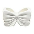 thumbnail image 1 of SharkTRUE Toothbrush Holder, Ceramic Bow Toothbrush Holder, 2-Slot Bathroom Organizer, Bathroom Countertop Accessory, Perfect for Bathroom Countertop, Vanity, Shower, Bow Bathroom Decor, 1 of 9