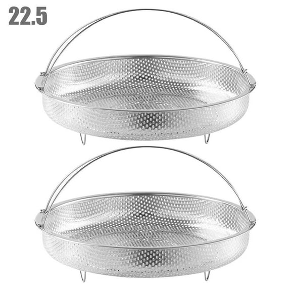 SharkTRUE Vegetable Steamer Basket for Cooking, Stainless Steel Veggie Fish Food Steamer Basket, Folding Expandable Steamers for Fish Vegetables Pasta Eggs