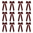thumbnail image 1 of SharkTRUE Velvet Christmas Bow, Large 8.7 Inch Velvet Bows For Christmas Tree, Big Ribbon Wreath Bows, Rustic Christmas Velvet, 1 of 9