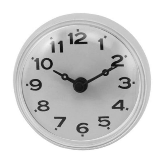 SharkTRUE Waterproof Bathroom Shower Clock with Large Suction Cup - Silent, Water Proof, Battery Operated Clock for Toilet, Kitchen, Desk