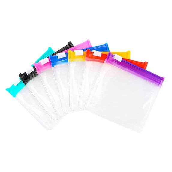 Self Sealing Medicine Bags, 7pcs Waterproof Pill Pouch Set, Reusable Travel Pills Organizer for Medicine or Vitamins, Self-Sealing Zipper Medicine Bags for Daily Use