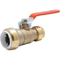 thumbnail image 1 of Sharkbite 1 in. Push-to-Connect PVC IPS x 3/4 in. CTS Ball Valve in Brass - 25551LF, 1 of 5