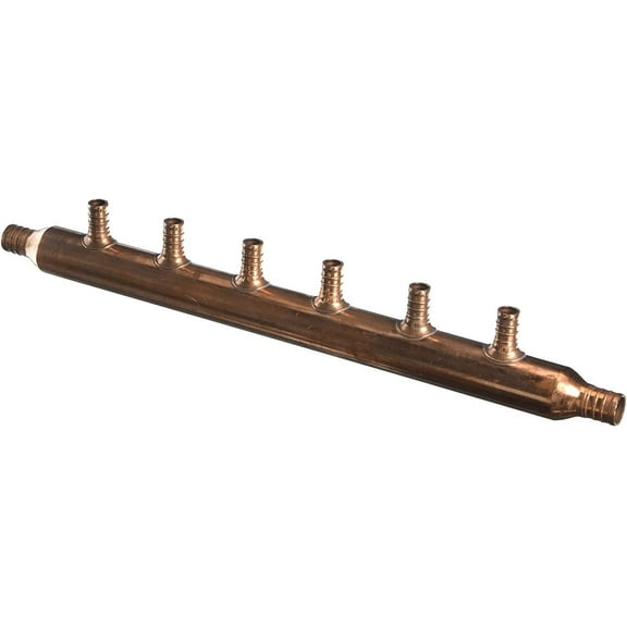 Sharkbite/Cash ACME 22788A TV205288 3/4x3/4x6Port Manifold, Metal