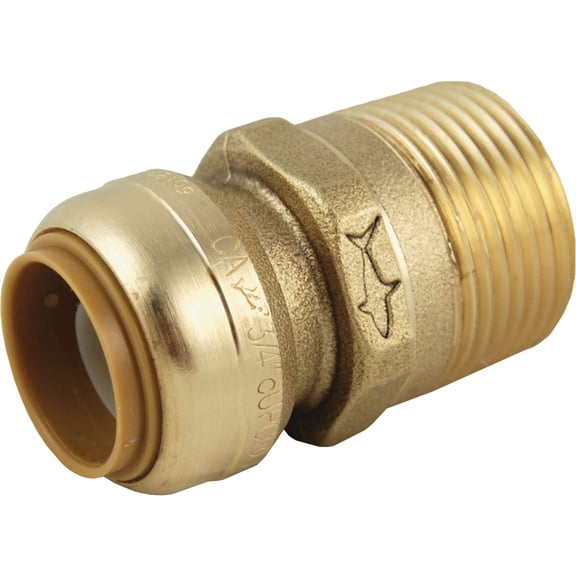SharkBite Male Connector Slip Adapter - Easy Installation, Lead Free - 1 In. X 3/4 In.  Residential Use, Standard Application