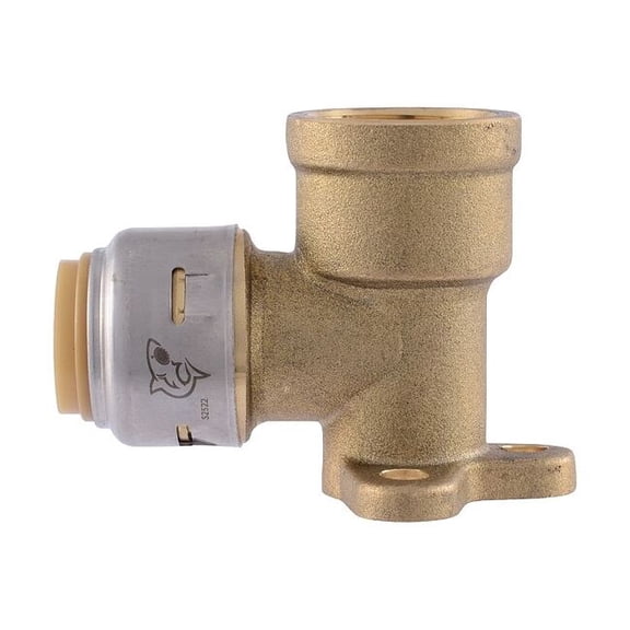Sharkbite Max Adapter,Brass,1/2 in Size A Pipe Size UR334
