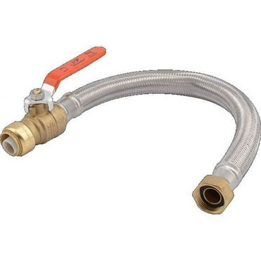 SharkBite Flexible Water Heater Connector 3/4" Ball Valve x 3/4" FIP x 18"