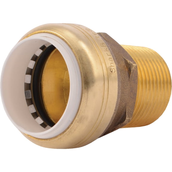Sharkbite UIP140A 1" Brass Push-To-Connect PVC IPS x 1" Male Pipe Thread Adapter