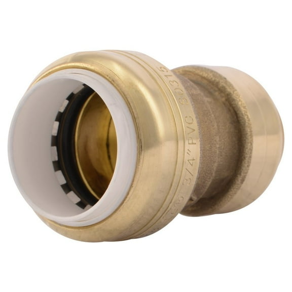 Sharkbite UIP4016 3/4' Brass Push-To-Connect PVC IPS x CTS Conversion Coupling