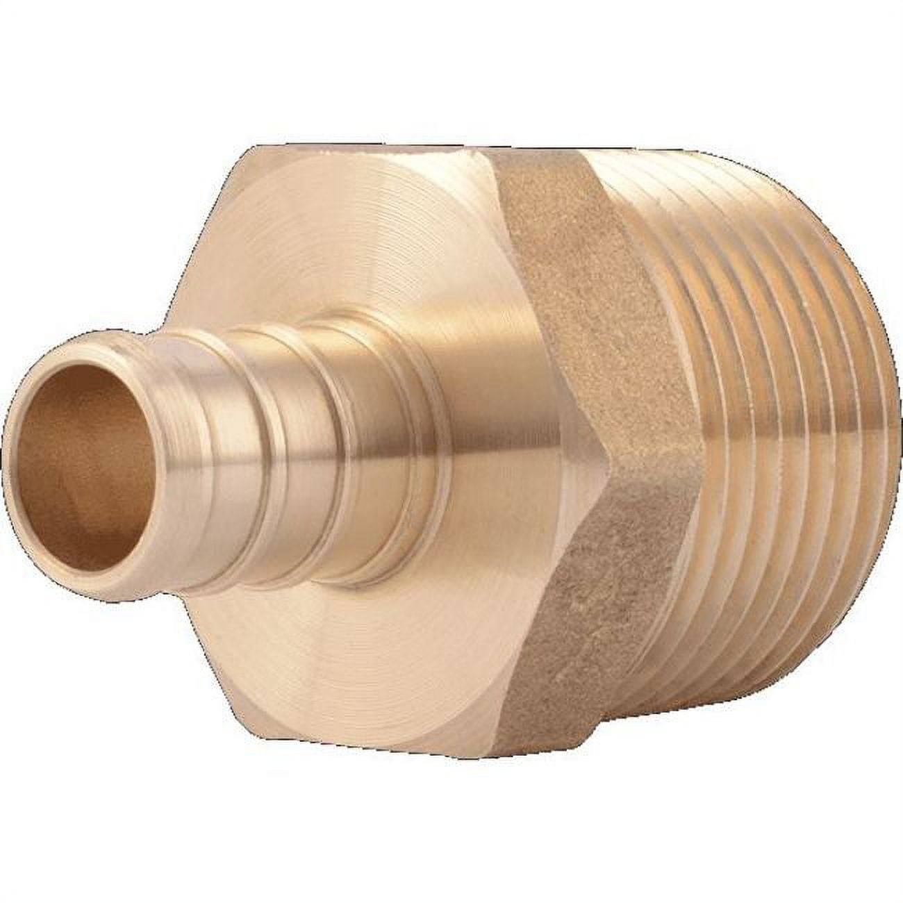 Sharkbite Uc116lf 1/2" X 3/4" Mnpt Crimp Male Connector Brass