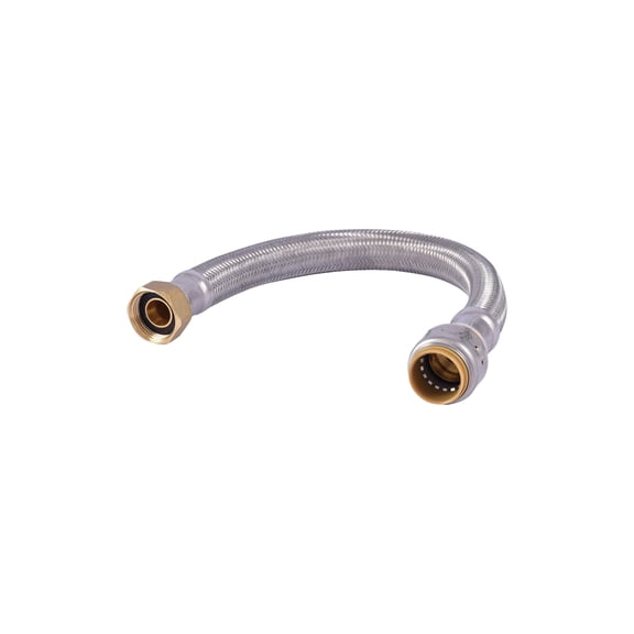 RWC Water Heater Connector Lead Free Flexible Stainless Steel - 3/4 In FIP x 3/4 In Residential Use, Standard Application