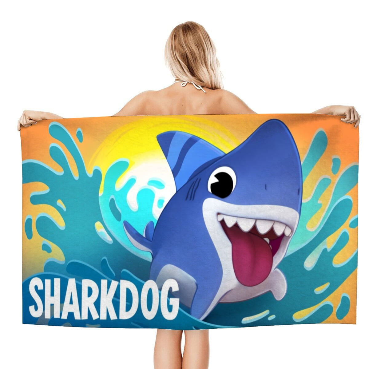 Sharkdog Gifts Beach Towel for Women Girl Birthday Inspired Fan Bath Outdoor Music Lover