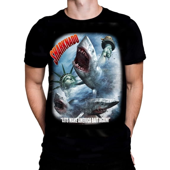 Sharknado - T-Shirt - Sizes S - 5XL - Sci-Fi Comedy Disaster Movie / Sharks