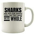 thumbnail image 1 of Sharks 11 oz Coffee Mug - Great White Present White Ceramic Gift, 1 of 4