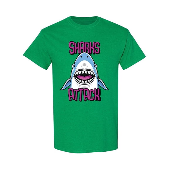 Sharks Attack T-Shirt Men -Image by Shutterstock, Male Medium