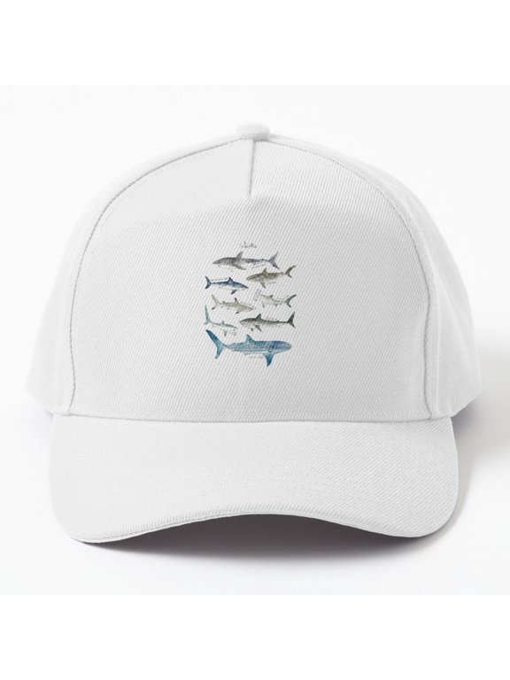 Sharks Baseball Hat, Ocean Predator Graphic Design, Classic Cap