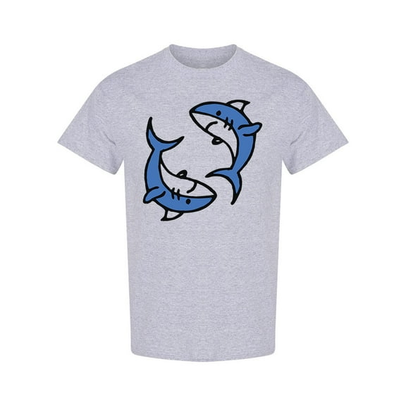 Sharks Design T-Shirt Men -Image by Shutterstock, Male Small