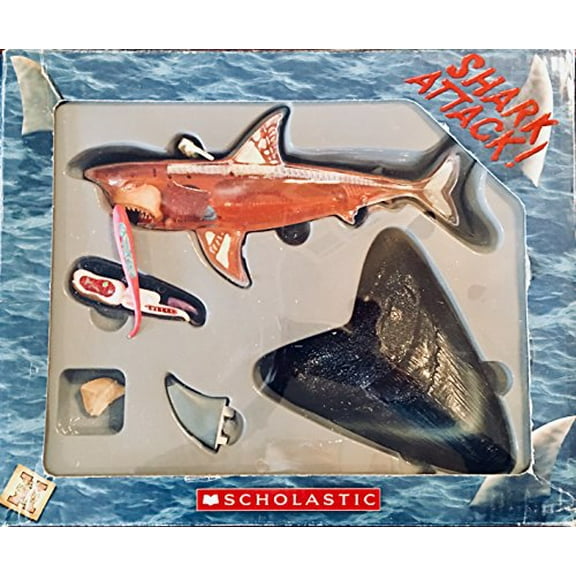 Pre-Owned Sharks For Kids [4-pack]: Shark Teeth Dig Kit [Hands-On Excavation kit]; Mini Encyclopedia (Sharks); Shark School by Davy Ocean; Extreme Explorer Boxed Kit: Shark Attack, 9780545851480, 054