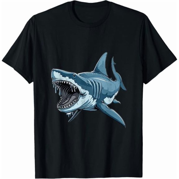 Greenink Sharks Heart Ocean Animal Shark Lovers Men Women Kids Humor Gifts T-Shirt