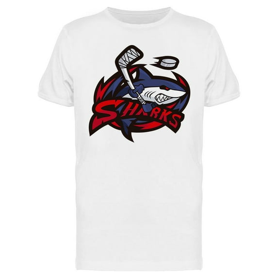 Sharks Hockey Mascot T-Shirt Men -Image by Shutterstock, Male x-Large